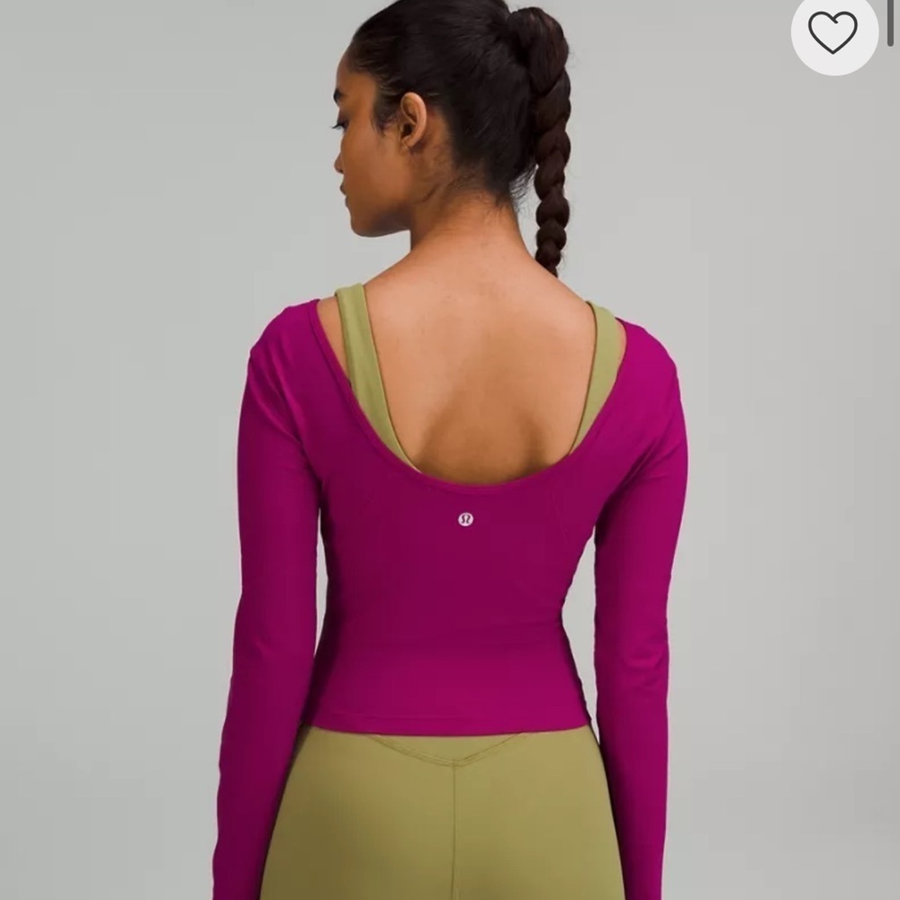 Lululemon Align Women's Burgundy  Crop-top Size 2 - Picture 3 of 9